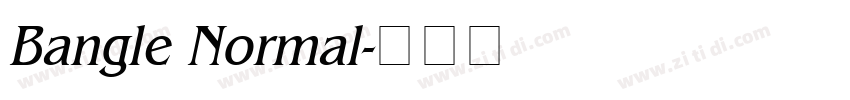 Bangle Normal字体转换